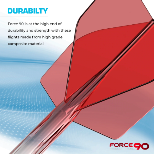 Mission Force 90 Moulded Flight & Shaft System Rot/Transparent - Standard No6